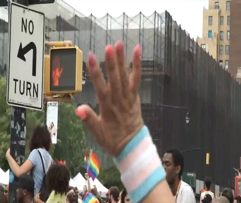 NYC Pride 2018 Clip 7 of 9 Stock Footage