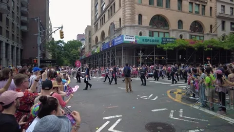 The NYC Pride March Stock Footage 244691567