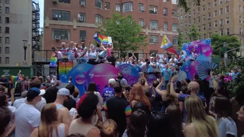 The NYC Pride March. Stock-Footage 245047254