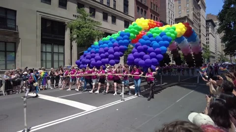 The NYC Pride March. Stock-Footage 245047256