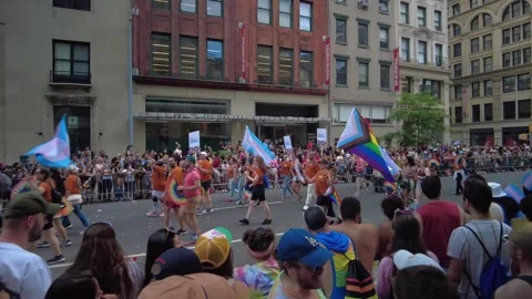 The NYC Pride March. Stock-Footage 245047257