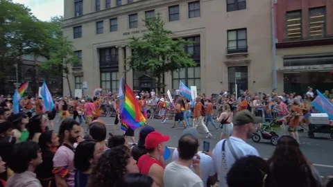 The NYC Pride March. Stock-Footage 245047258