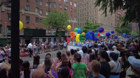The NYC Pride March. Stock-Footage 245047269