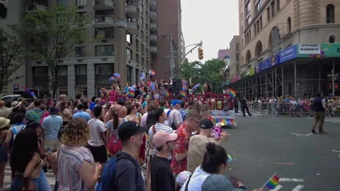 The NYC Pride March. Stock-Footage 245047270