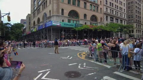 The NYC Pride March. Stock-Footage 245047271