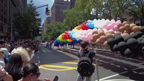 The NYC Pride March. Stock-Footage 245047272