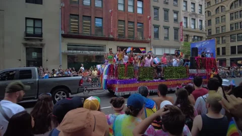 The NYC Pride March. Stock-Footage 245047273