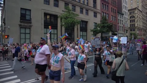 The NYC Pride March. Stock-Footage 245047284