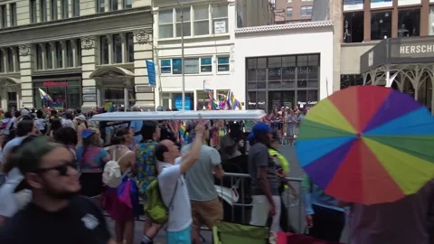 The NYC Pride March. Stock-Footage 245047288