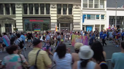 The NYC Pride March. Stock-Footage 245047292