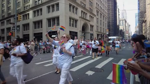The NYC Pride March. Stock-Footage 245047316
