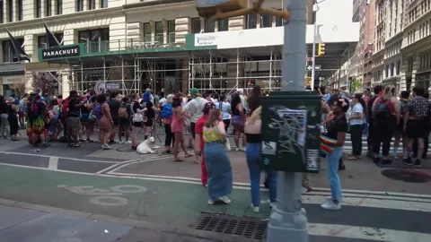 The NYC Pride March. Stock-Footage 245132468