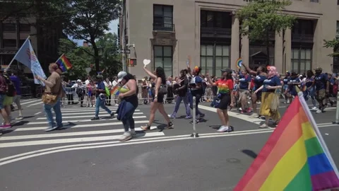 The NYC Pride March. Stock-Footage 245132476