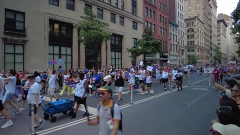 The NYC Pride March. Stock-Footage 245132481