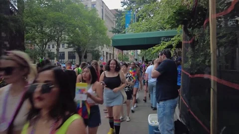 The NYC Pride March. Stock-Footage 245132485