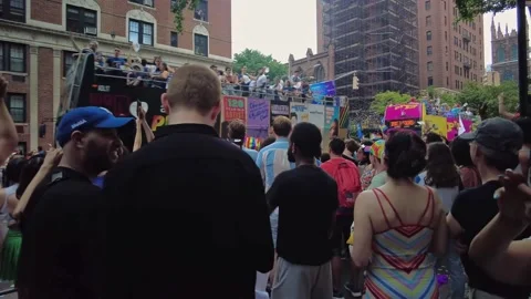 The NYC Pride March. Stock-Footage 245132496