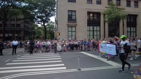 The NYC Pride March. Stock-Footage 245132518