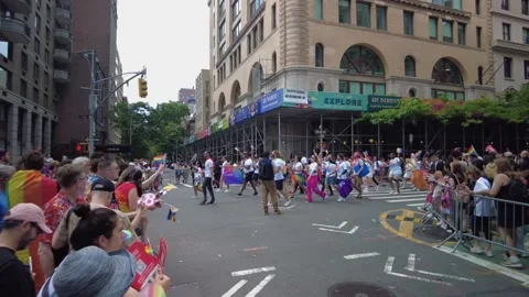 The NYC Pride March. Stock-Footage 245132523