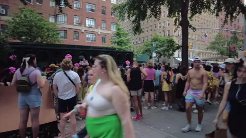 The NYC Pride March Stock-Footage 247232701