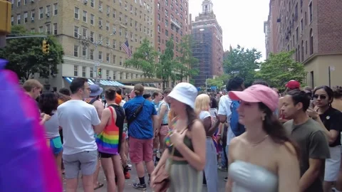 The NYC Pride March Stock-Footage 247232704