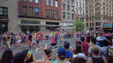 The NYC Pride March Stock-Footage 247232707