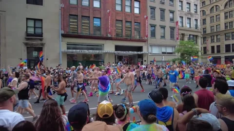The NYC Pride March Stock-Footage 247232710
