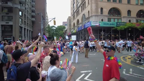 The NYC Pride March Stock-Footage 247232711