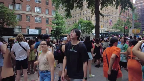 The NYC Pride March Stock-Footage 247232713