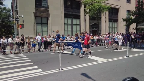 The NYC Pride March Stock Footage 247232907