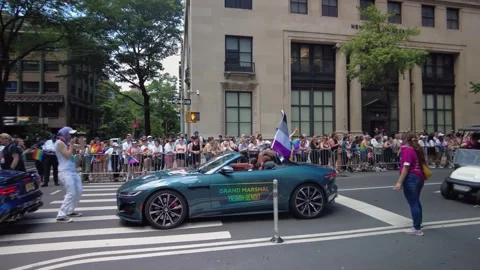 The NYC Pride March Stock Footage 247232949