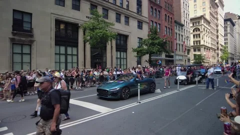 The NYC Pride March Stock Footage 247232956