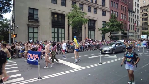 The NYC Pride March Stock Footage 251755410
