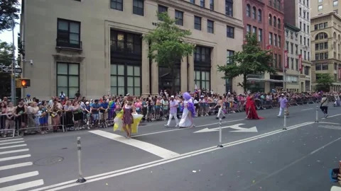 The NYC Pride March Stock Footage 251755414