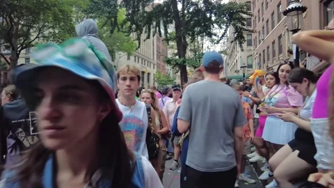 The NYC Pride March Stock Footage 251755442