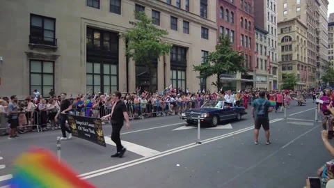 The NYC Pride March Stock Footage 251755493
