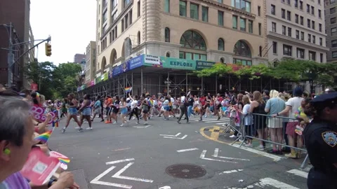 The NYC Pride March Stock Footage 252051474