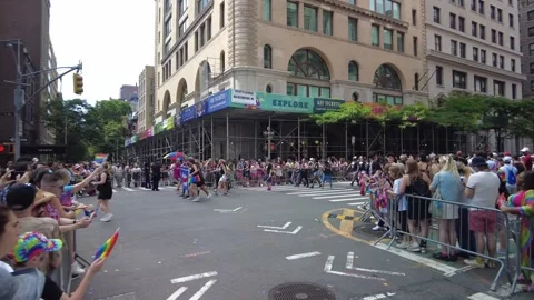 The NYC Pride March Stock Footage 252051481