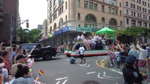 The NYC Pride March Stock Footage 252051482