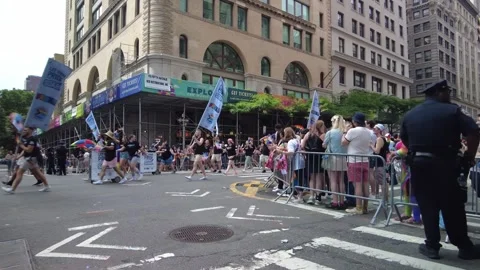 The NYC Pride March Stock Footage 252051491