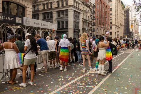 The NYC Pride March Foto stock