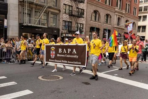 The NYC Pride March Stock Photos
