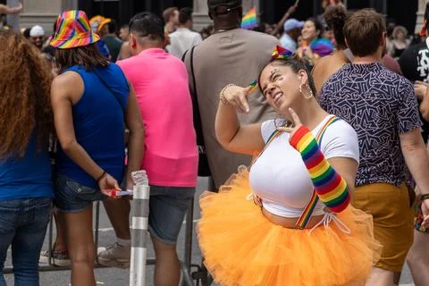 The NYC Pride March Stock-Fotos