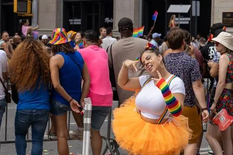 The NYC Pride March Foto stock