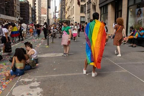 The NYC Pride March Stock Photos