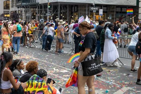 The NYC Pride March Stock Photos
