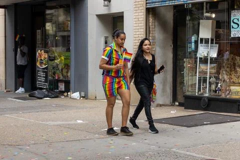 The NYC Pride March Foto stock