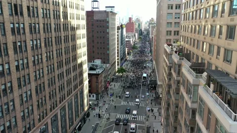 NYC Protest BLM Floyed 103 Stockbeeldmateriaal 131602273