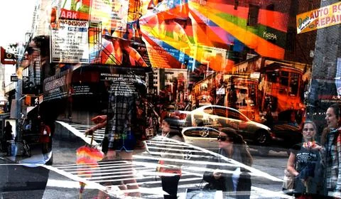 NYC rainbow Stock-Fotos