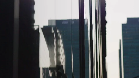 NYC Reflections Stock Footage 106059565