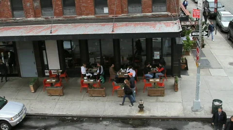 NYC Restaurant Stock Footage 563238